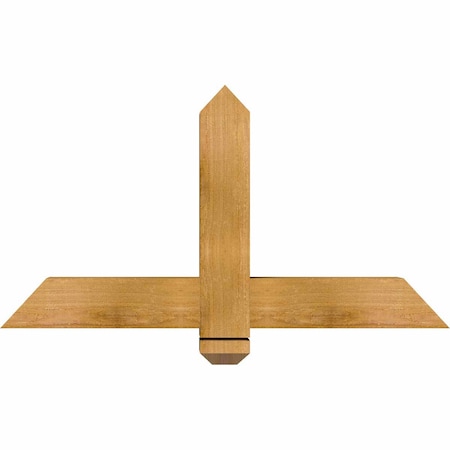 Ekena Millwork Eugene Rough Sawn Timber Gable Bracket, Western Red Cedar, 36"W x 19"H x 4"D x 4"F, 13/12 Pitch GBW036X19X0404EUG00RWR